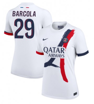 Paris Saint-Germain Bradley Barcola #29 Segunda Equipación Mujer 2024-25 Manga Corta